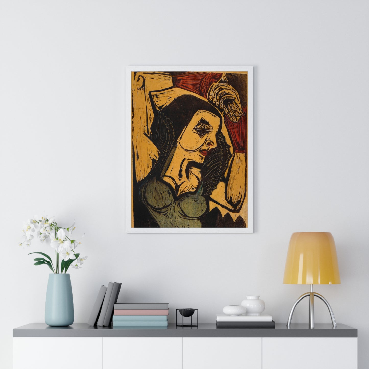 Poster of Nina Hard (1921) by Ernst Ludwig Kirchner from the Original, Framed Art Print