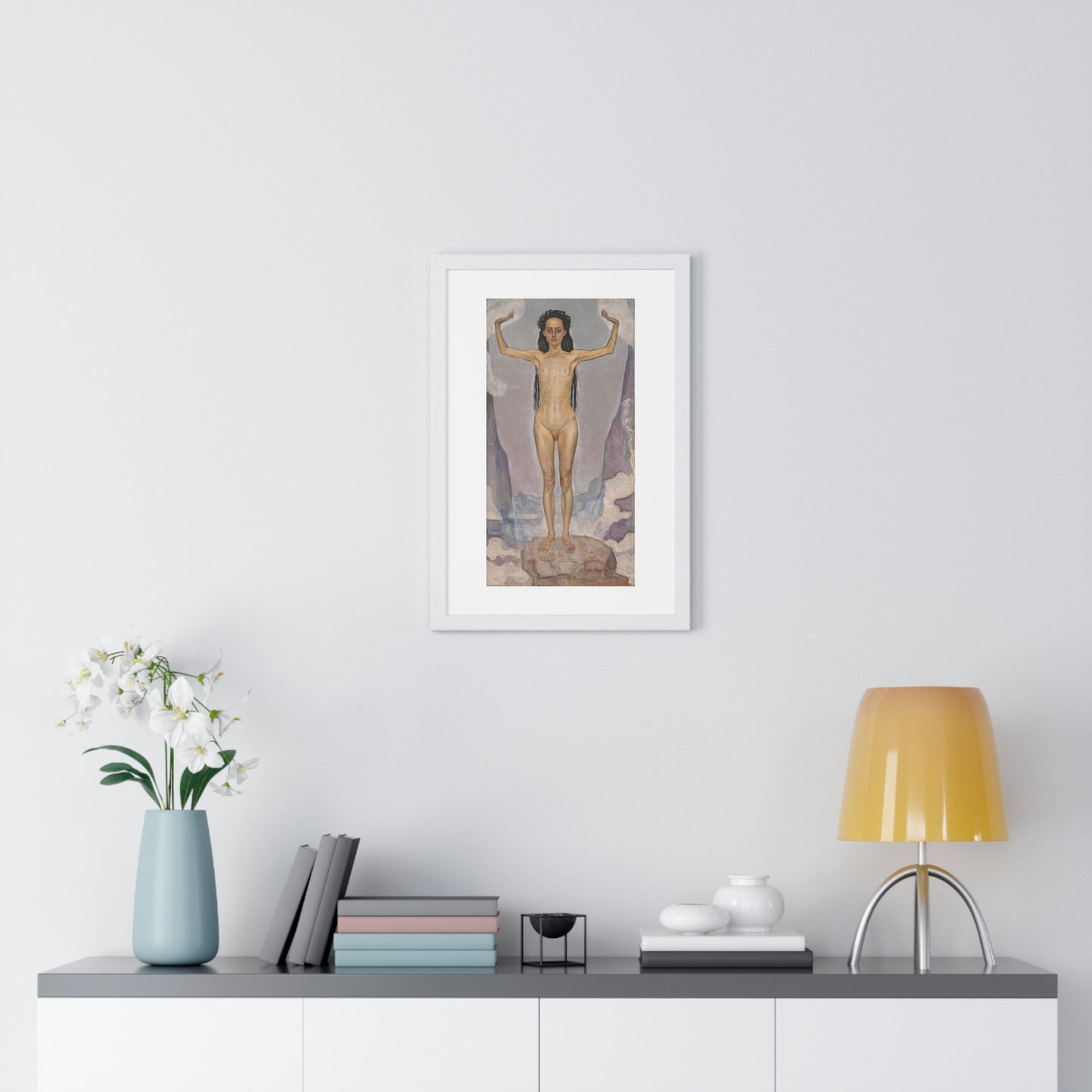 Day (Truth) by Ferdinand Hodler (1896-1898) from the Original, Framed Art Print