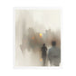 Faded Pastel Abstract Decor Art V 'Designed by AI' Print on Canvas