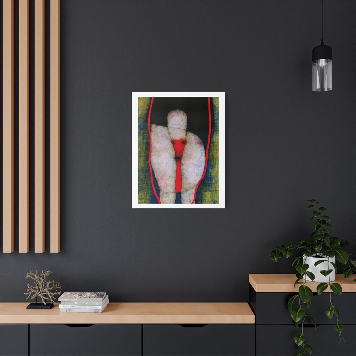 Thighs, Neo-Surrealism, Art Print on Satin Canvas, Stretched