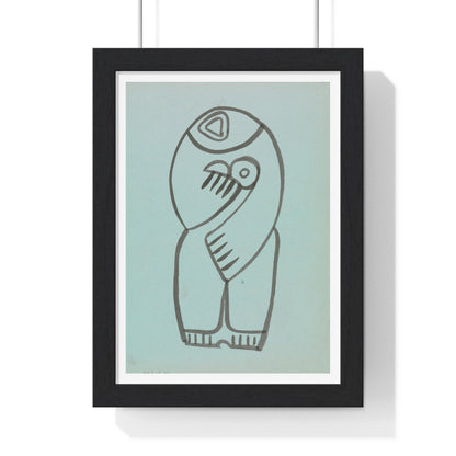 Study for a Mother and Child Grouping, from the Original, Wooden Framed Print