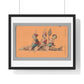 Uruguayan Photo Collage, Three People Holding Oars, Sitting on a Large Fish (circa 1875) Framed Art Print
