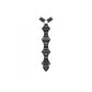 Dark in Love Kaia Skeleton Punk Leather Bow Tie