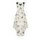 Dark in Love Zosia Punk Gothic Butterfly Embroidered Lace Dress in Beige
