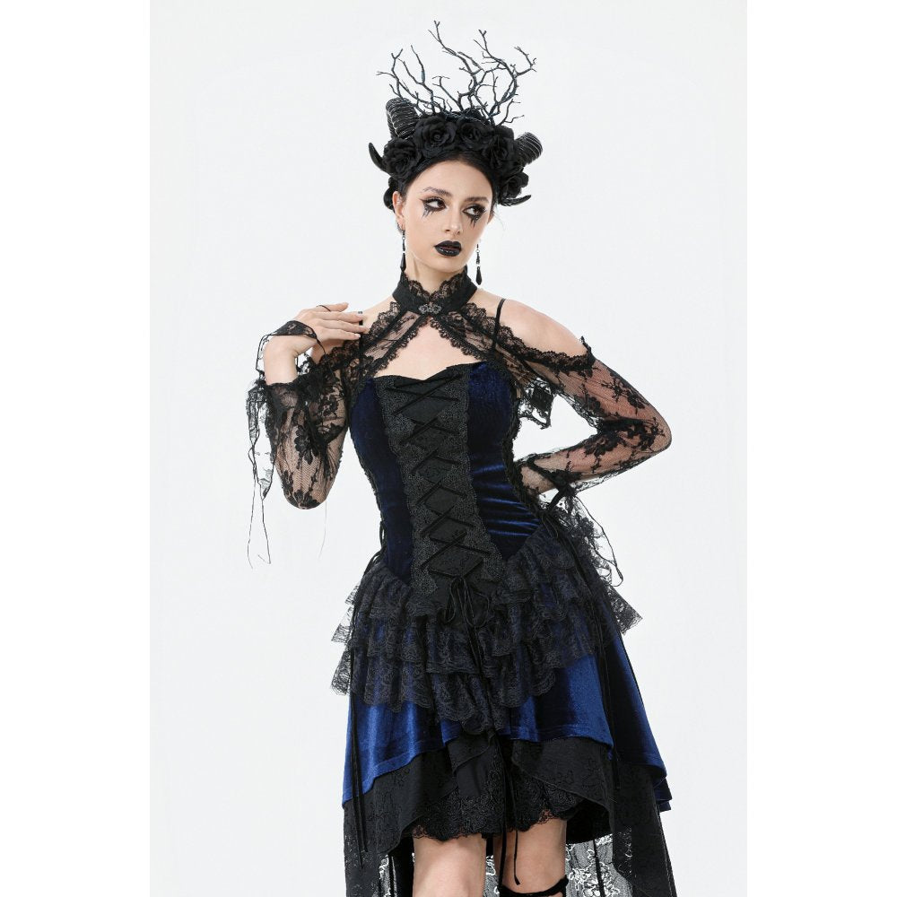 Dark in Love Thalassa Floral Lace Draped Arm Warmer Sleeves