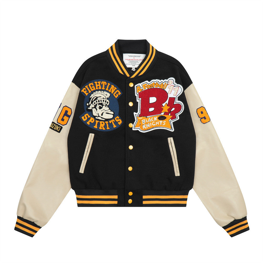 Heavy Duty Embroidered Men's American Football Jacket