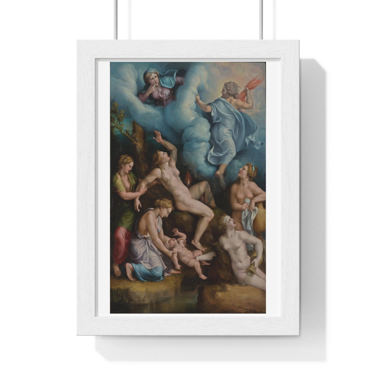 The Birth of Bacchus (circa 1530) by Giulio Romano Giulio Pippi, from the Original, Framed Art Print