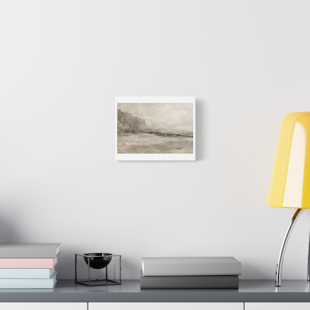 Silent Strata of Ivory and Stone, Large Decor Art Print on Canvas