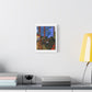Café Art V, Print on Satin Canvas, Stretched