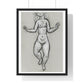 Dancing Naked Woman (circa 1891–1941) by Leo Gestel, from the Original, Framed Art Print