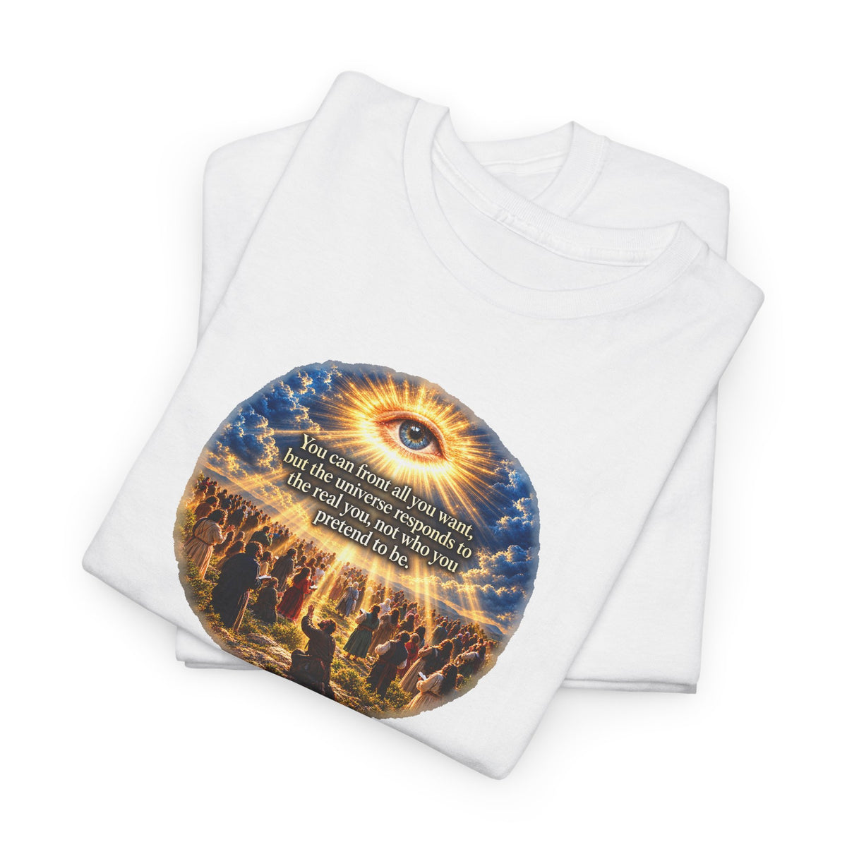 The Universe Responds to the Real 'You' Mystic Eye Graphic T-Shirt