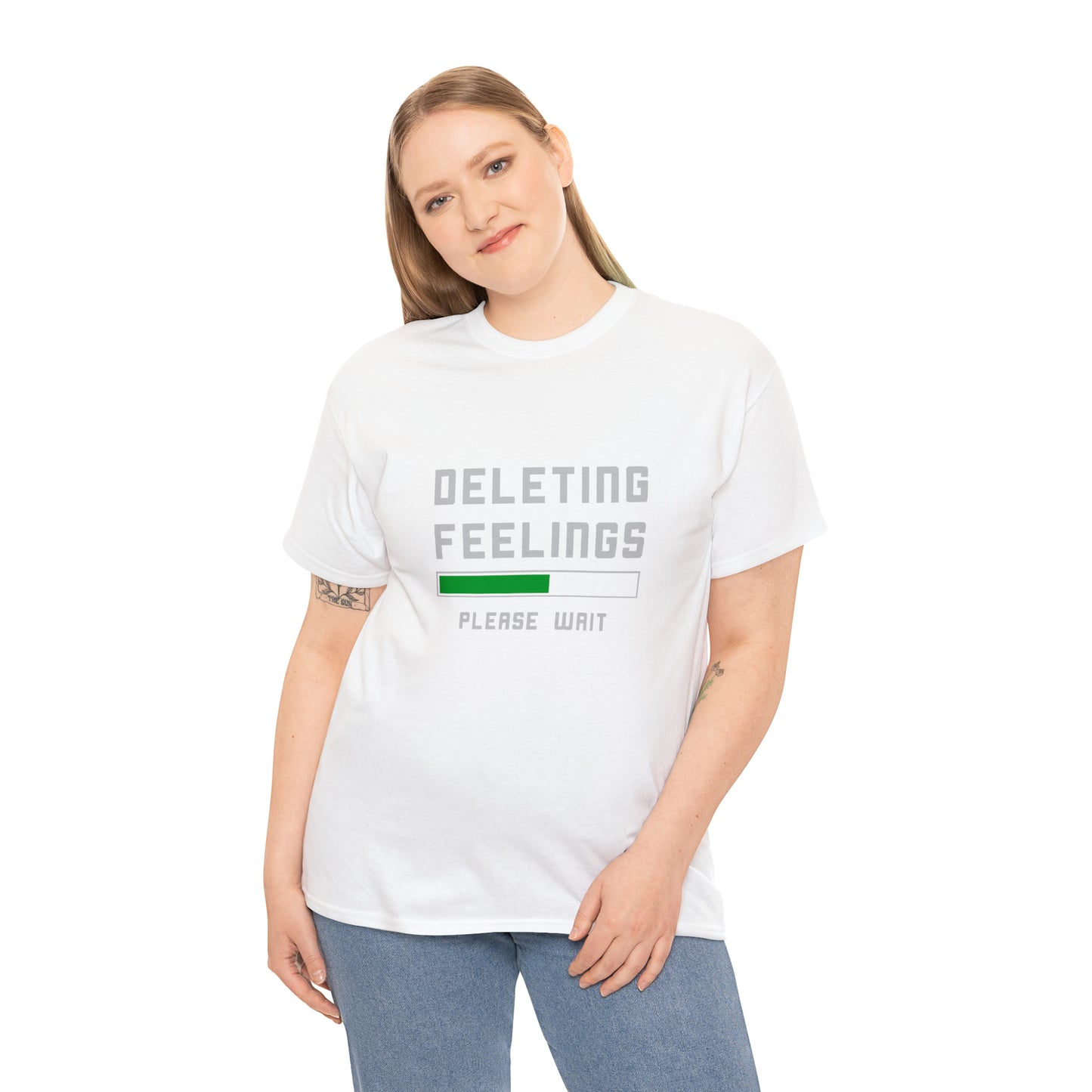 Deleting Feelings Abstract Cotton T-Shirt