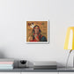 Indian Chief Portrait Illustration, Art Print from the Original on Canvas