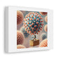 Covid Hot Air Balloon Takes Humans to Another Place 'Designed by AI' Art Print on Canvas