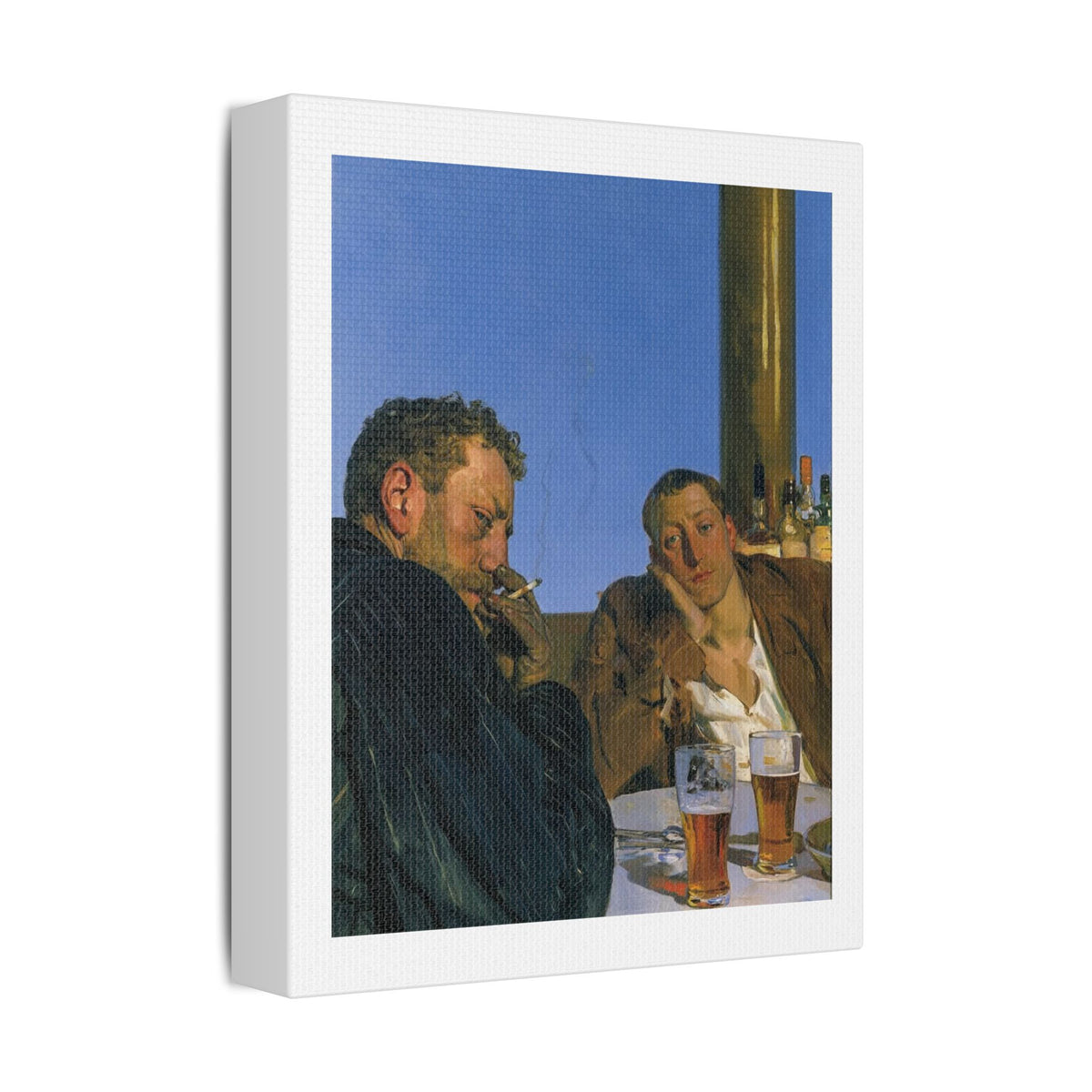 Café Art III, Print on Satin Canvas, Stretched