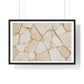 Beige Abstract Relaxing Decor Art, Large Framed Print