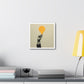 Innovation Hand Holding Light Bulb 'Designed by AI' Art Print on Canvas