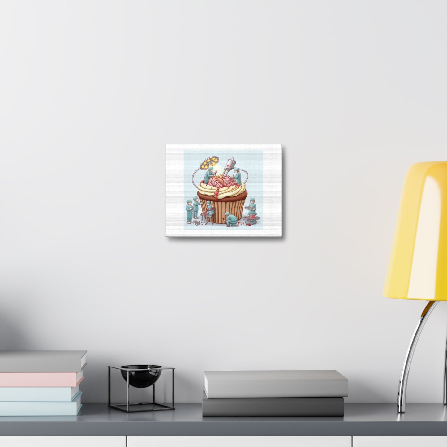 Cupcake Surgery 'Designed by AI' Art Print on Canvas