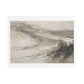Tidal Memory in Stone and Smoke, Large Decor Art Print on Canvas