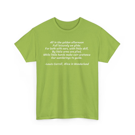 The Physical Illusion of Life, Alice in Wonderland, Spiritual T-Shirt