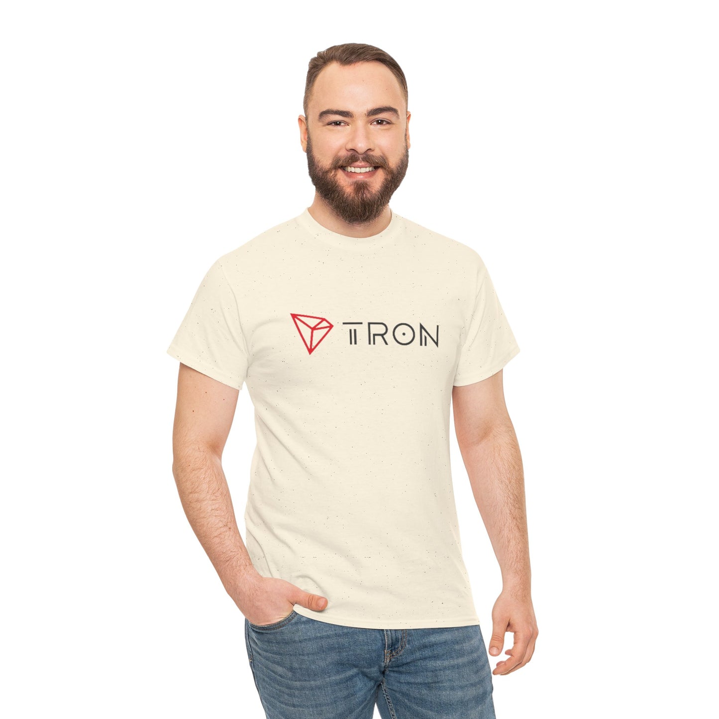 Tron (Blockchain) #TRX Crypto Unisex Heavy Cotton T-Shirt