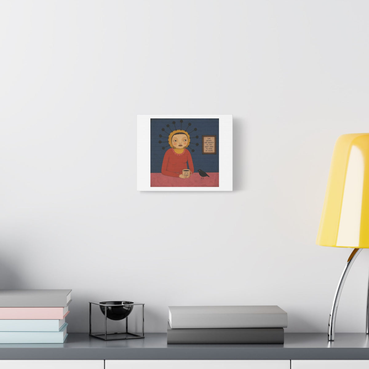 It's Fine IV, Cartoon Art Print on Canvas