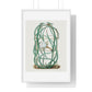 Snake Cactus, from 'Familie Der Cacteen' (1893-1905) from the Original, Framed Art Print