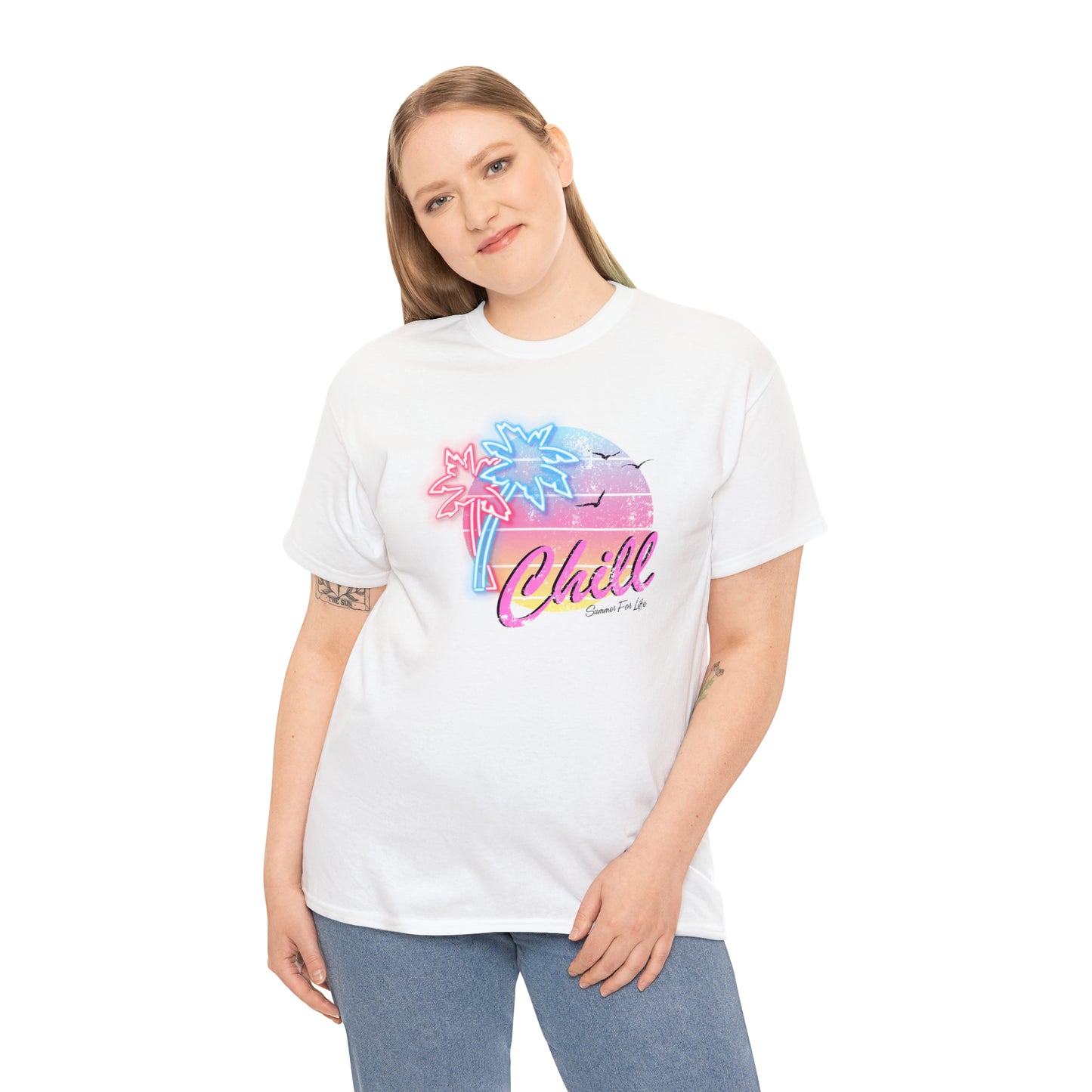 Chill, Summer For Life, Miami Neon Style T-Shirt