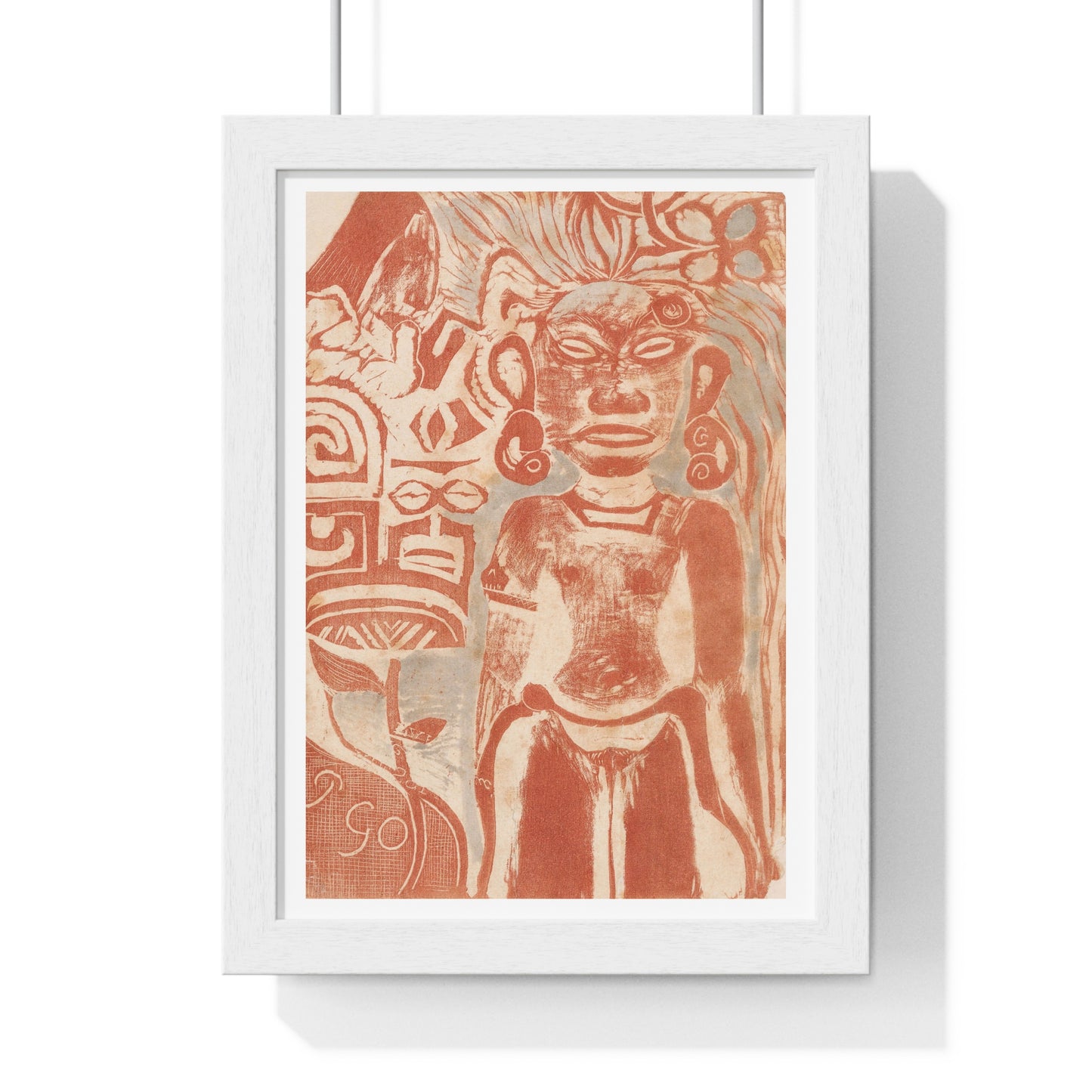 Tahitian Idol the Goddess Hina (1894–1895) by Paul Gauguin, from the Original, Framed Art Print