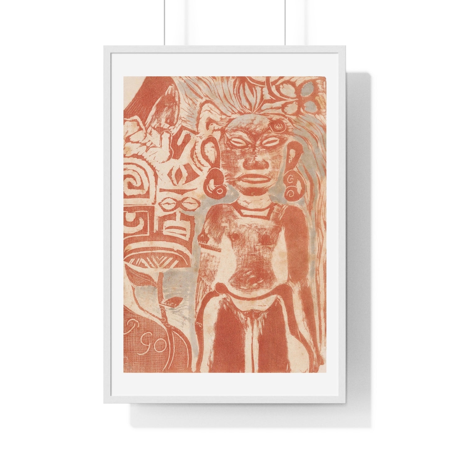 Tahitian Idol the Goddess Hina (1894–1895) by Paul Gauguin, from the Original, Framed Art Print