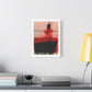 In a Boat, Neo-Surrealism, Art Print on Satin Canvas, Stretched