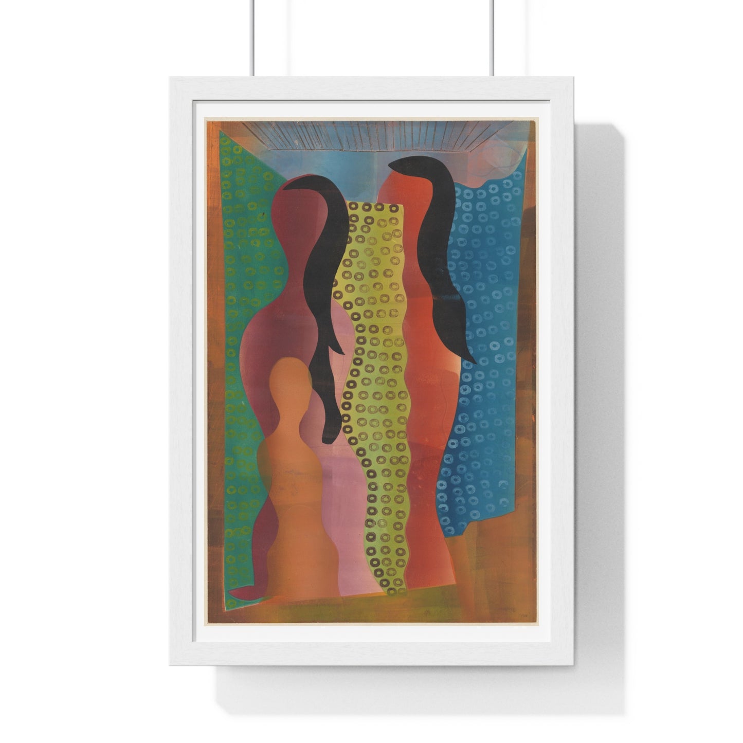 Compositie met Figuren (1944) by Hendrik Nicolaas Werkman, from the Original, Framed Art Print