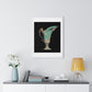 Lithograph of an Antique Green Vase (1866) a Beautiful Vase with Fantastical Decoration, from the Original, Framed Print