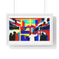 Emancipating Power: Politics and Religion Cartoon Art 'Designed by AI' Framed Art Print