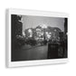 London at Night (circa 1937) Black & White Photography by Eric Lee Johnson, from the Original on Satin Canvas