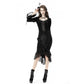 Dark In Love Zira Velvet Fishtail Midi Skirt