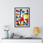 Lips Abstract Art 'Designed by AI' Framed Art Print