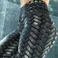 Barbarella Leggings, High Waist 'Iron Weave' Design Workout Pants