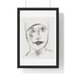 Woman's Head (circa 1927) by Leo Gestel, from the Original, Framed Art Print