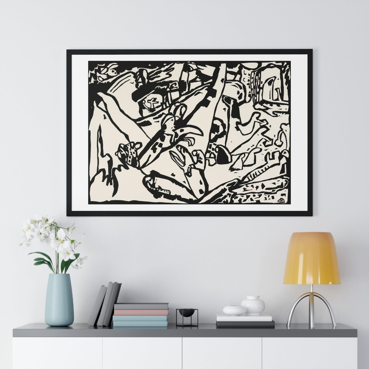 Composition II (1911) by Wassily Kandinsky, from the Original, Framed Print