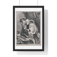 Saint Francis of Assisi in Ecstasy, from the Original Etching, Framed Art Print