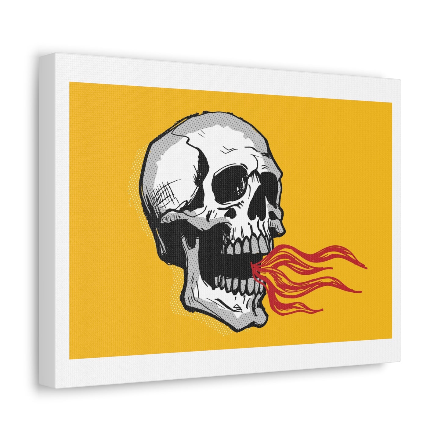 Speak Your Truth, Skull Graphic Art Print on Canvas