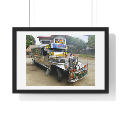 Jeepney, Philippines, Photographic Art, from the Original, Framed Print