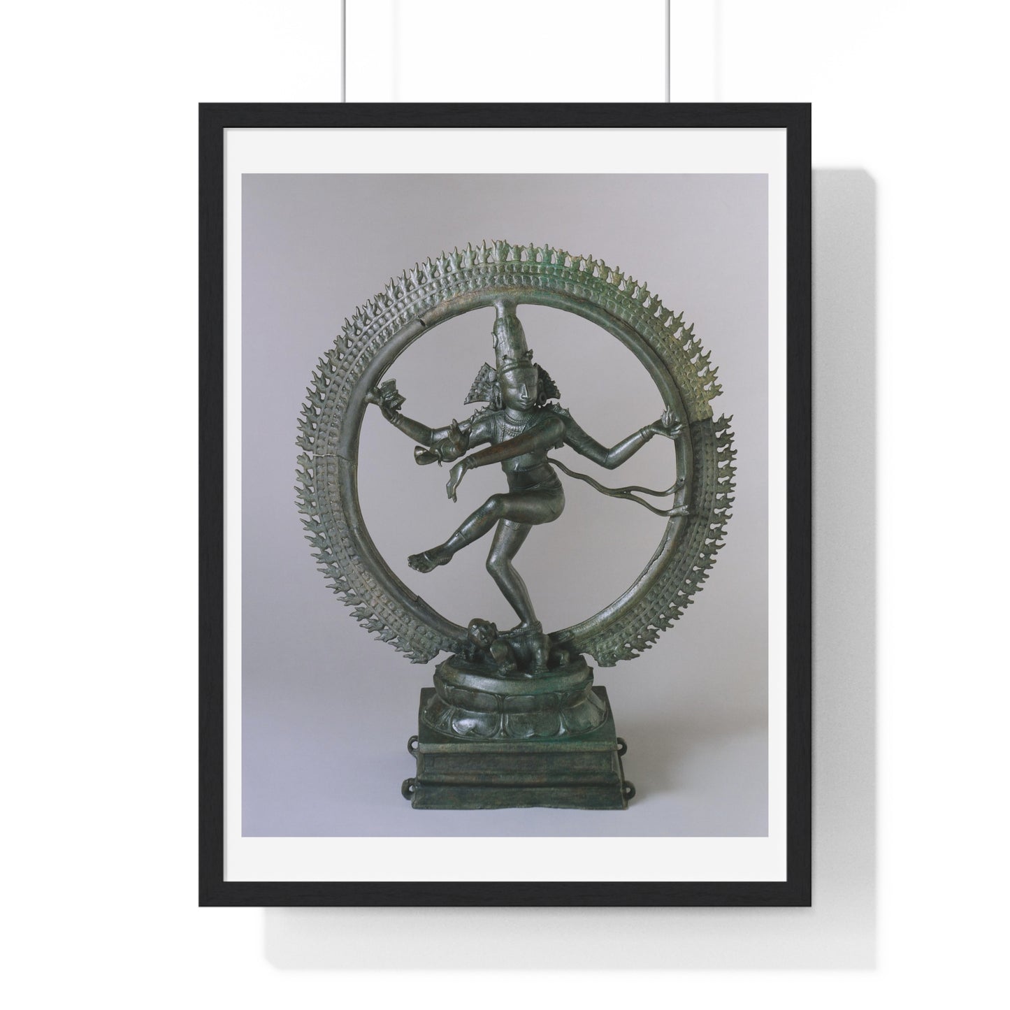 Shiva, King of Dancers, Performing the Dance of Cosmic Bliss, from the Original, Framed Art Print