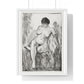 Nude Woman Seated (1916) by George Wesley Bellows, from the Original, Wooden Framed Print