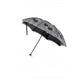 Dark in Love Belladonna Embroidered Folding Parasol in Black