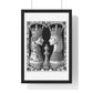 Even the King and the Queen Go Back in the Box, Abstract Art 'Designed by AI' Framed Print