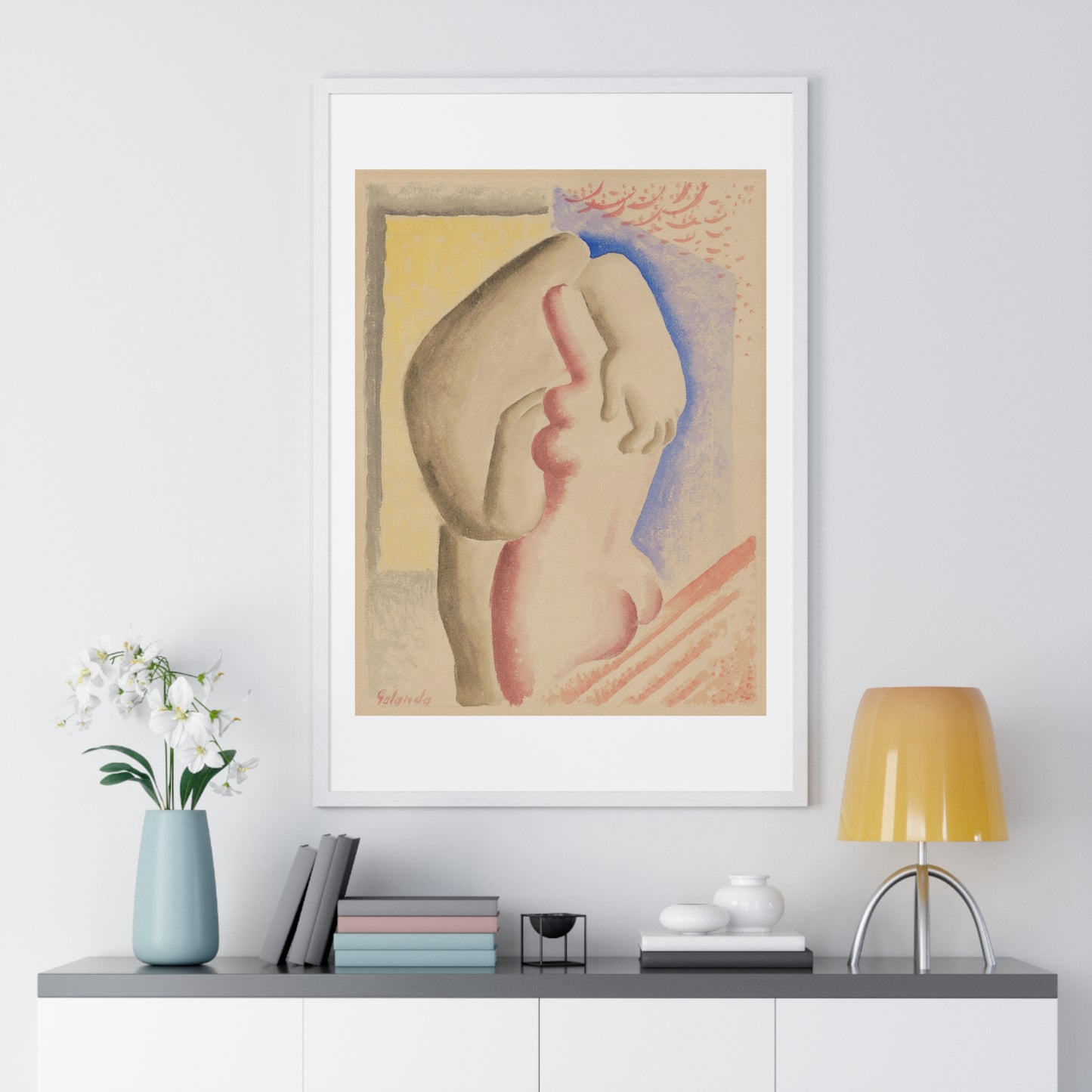 Lovers by Mikuláš Galanda, from the Original, Framed Art Print