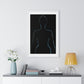 Silhouette of Female Body, Framed Art Print