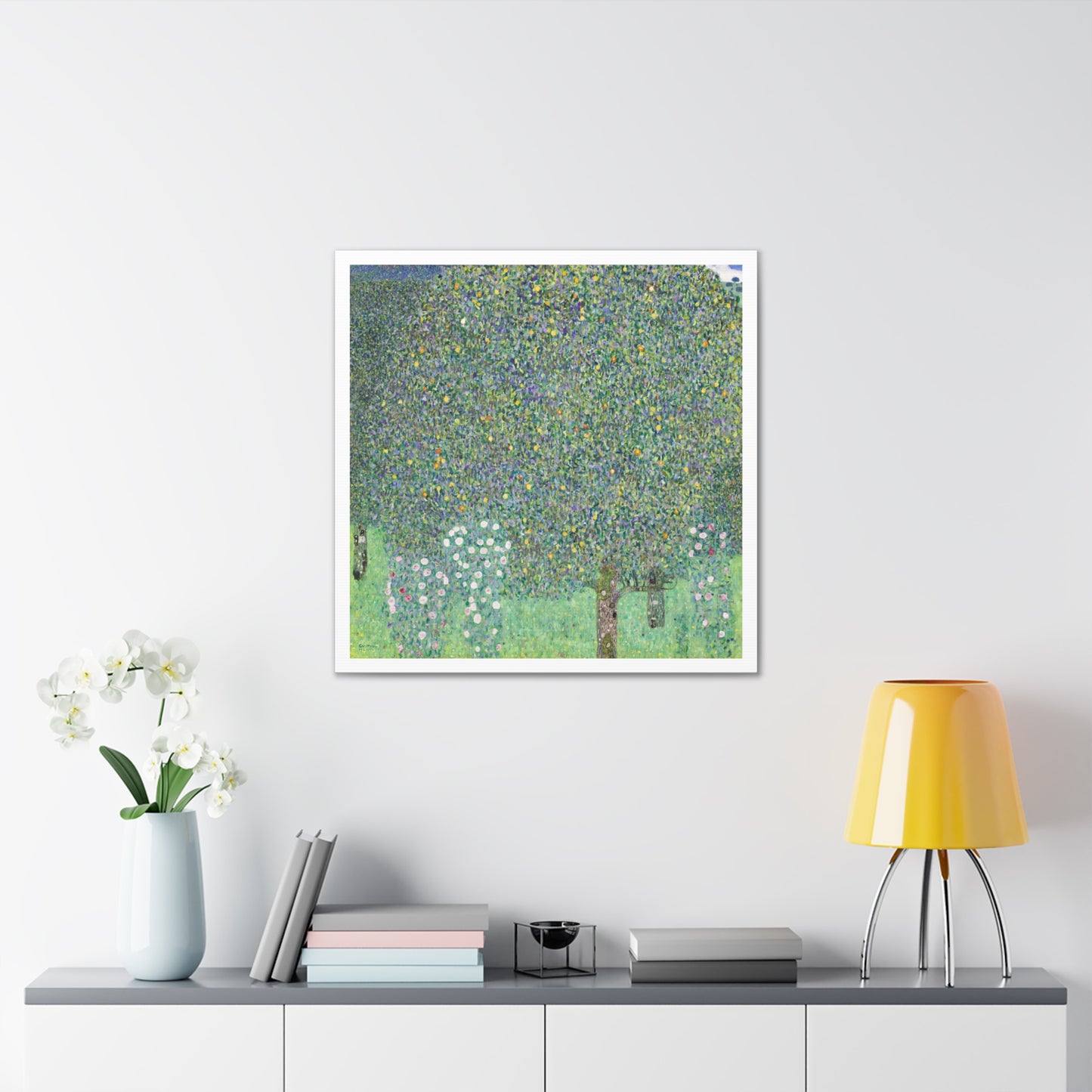 Rosebushes under the Trees (1905) by Gustav Klimt, Canvas Art Print from the Original